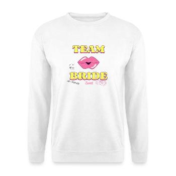 Team Braut – Junggesellinnenabschied Crew JGA - Unisex Pullover - Weiß - Vorne
