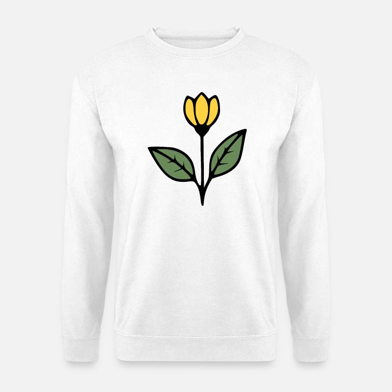  Blume Tulpe Blumen Blüte Geschenkidee Mutter  - Unisex Pullover - Weiß