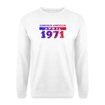 55e anniversaire Édition Limitée 04/1971 - Sweat-shirt Unisexe - blanc - Devant
