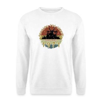 55th Birthday Rocking the crowd DRM 04/1971 - Unisex Sweatshirt - white - Front