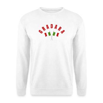 Gradara Italienische Flaggenwappen - Unisex Pullover - Weiß - Vorne