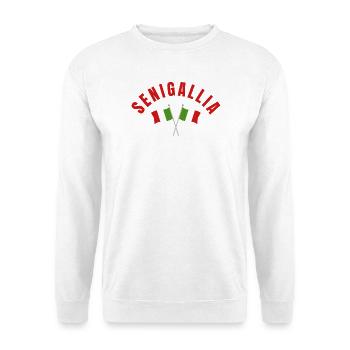 Emblem der Senigallia-italienischen Flagge - Unisex Pullover - Weiß - Vorne