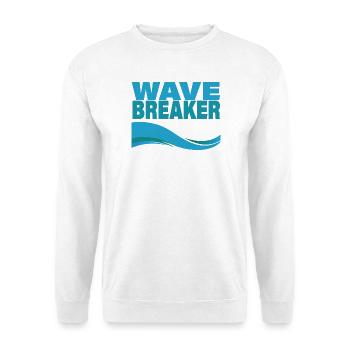WAVE BREAKER - Unisex Sweatshirt - white - Front