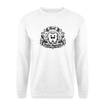 Meilleur hygiéniste dentaire - Sweat-shirt Unisexe - blanc - Devant