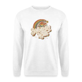 Waikiki 2026 Retro Tropen - Unisex Pullover - Weiß - Vorne - Alina (178cm) & Michal (187cm)