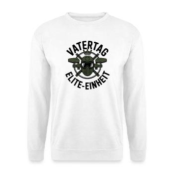 Paintball Papa Vatertag Elite Einheit Geschenk 202 - Unisex Pullover - Weiß - Vorne