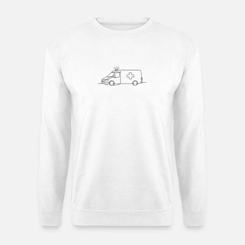 Krankenwagen - Unisex Pullover - Weiß