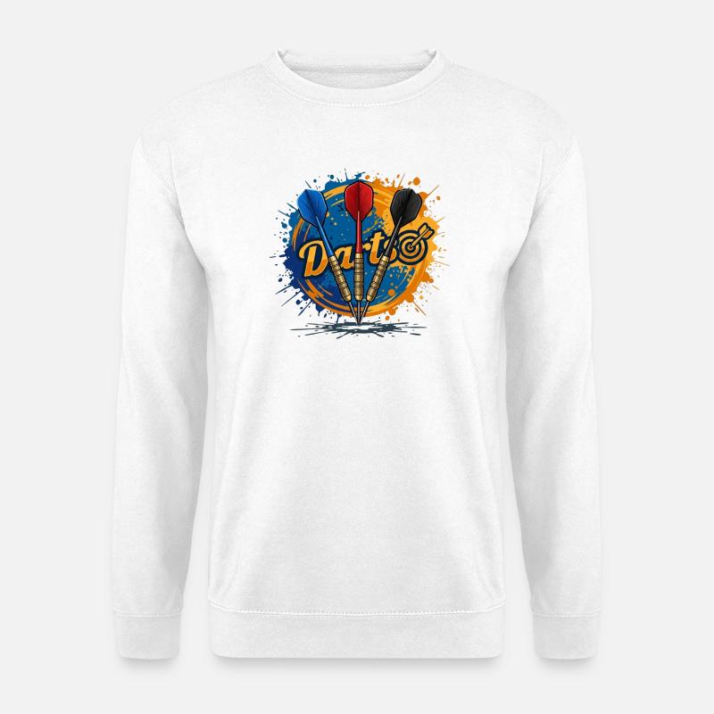 Dartsplash - Unisex Pullover - Weiß