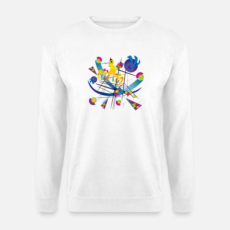 Wearable Art - Visual symphony - Unisex Sweatshirt - white