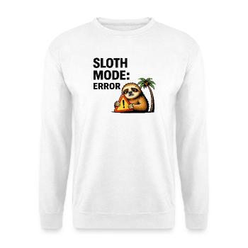 Sloth Mode Error - Unisex Sweatshirt - white - Front