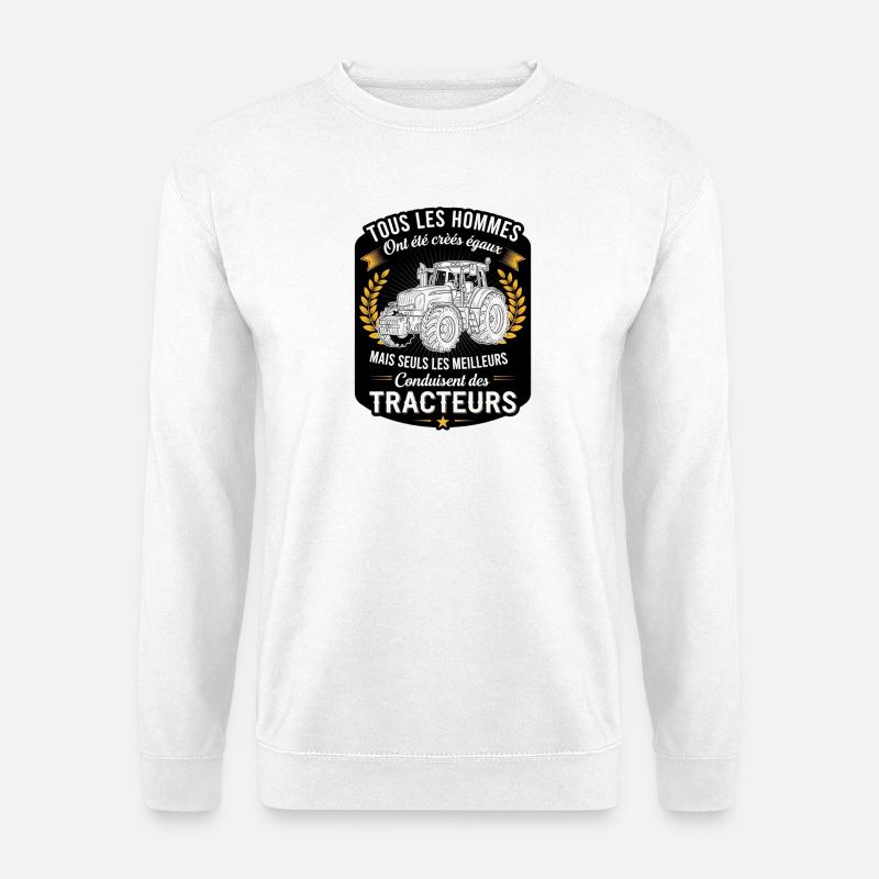 Beste Traktorfahrer - Unisex Pullover - Weiß