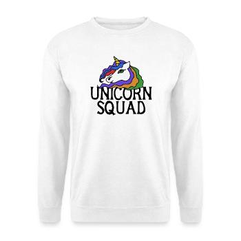 Rainbow Unicorn Portrait - Unisex Sweatshirt - white - Front