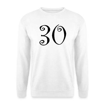 JOYEUX ANNIVERSAIRE. HAPPY BIRTHDAY. ANNIVERSAIRE. - Sweat-shirt Unisexe - blanc - Devant
