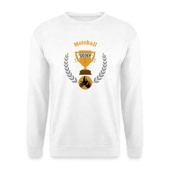 Motoball Sieger Gewinner Turnier Meisterschaft - Unisex Pullover - Weiß - Vorne