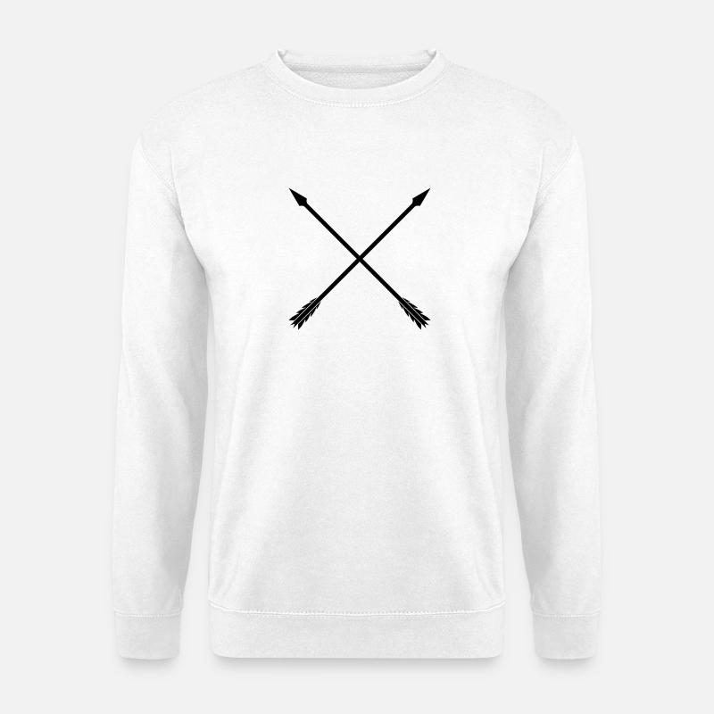 Gekreuzte Pfeile - Unisex Pullover - Weiß