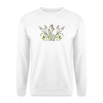 Fleur - Sweat-shirt Unisexe - blanc - Devant