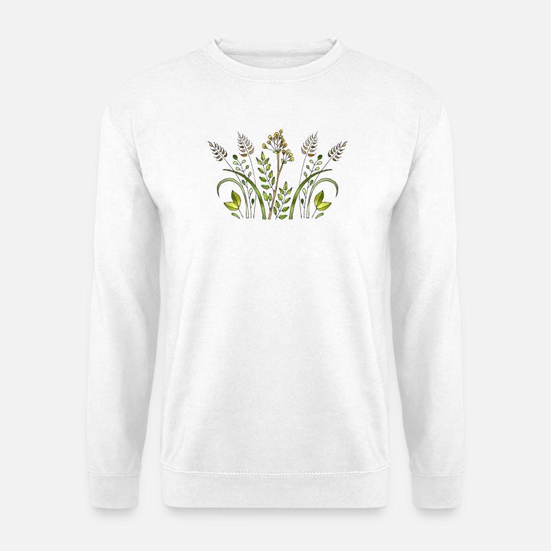 Blumen - Unisex Pullover - Weiß