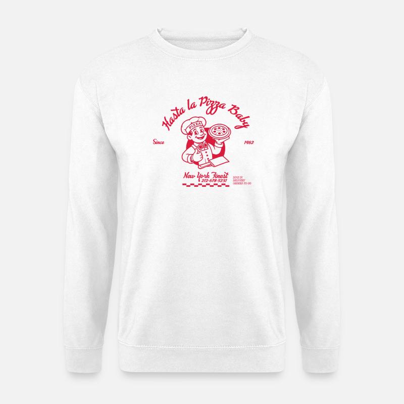 Hasta die Pizza - Unisex Pullover - Weiß