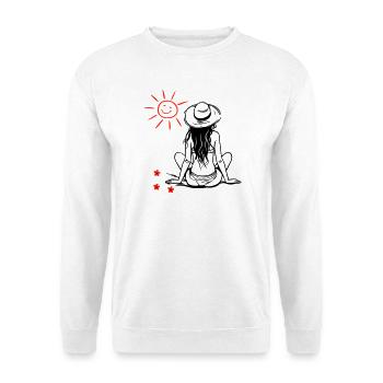 Sehnsucht nach Sonne - Unisex Pullover - Weiß - Vorne