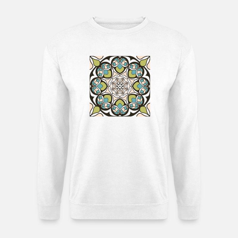 Frühlings Mandala - Unisex Pullover - Weiß