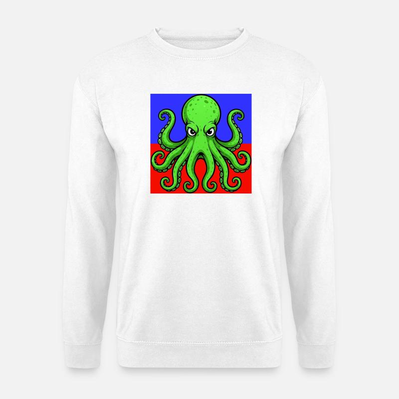 Krake - Unisex Pullover - Weiß