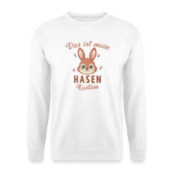 Das ist mein Hasen Kostüm – Süßer Hase Ostern  - Unisex Pullover - Weiß - Vorne