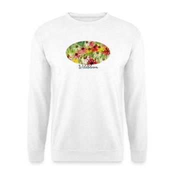 Wildbloom - Colorful Echinacea Meadow Fragment - Unisex Sweatshirt - white - Front