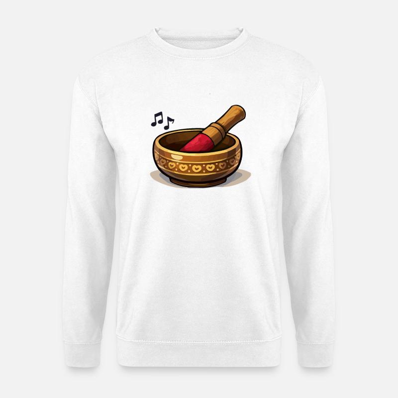 Herz Mörser Küchenzauber - Unisex Pullover - Weiß