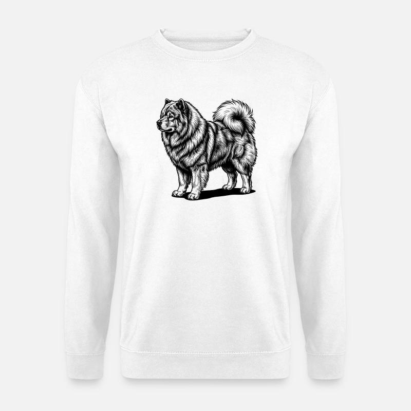 Eurasier | Old Dude - Unisex Pullover - Weiß