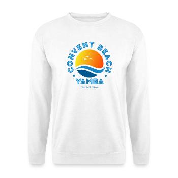 Convent Beach Yamba Sonnenuntergang - Unisex Pullover - Weiß - Vorne