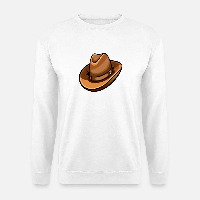 Cowboyhut - Unisex Pullover - Weiß