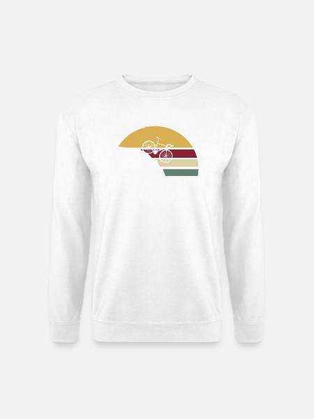 Bicycle Retro Downhill - Unisex Sweatshirt - white