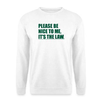 Funny Sarcastic Sarcasm College University School  - Unisex Sweatshirt - white - Front