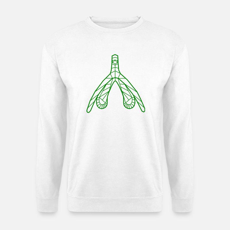 Klitoris_moos - Unisex Pullover - Weiß