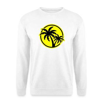 Palm Tree Symbol Beach - Unisex Sweatshirt - white - Front