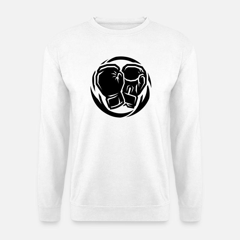Boxhandschuhe Symbol - Unisex Pullover - Weiß