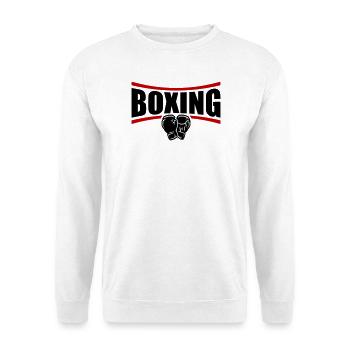 Boîtes de boxe - Sweat-shirt Unisexe - blanc - Devant
