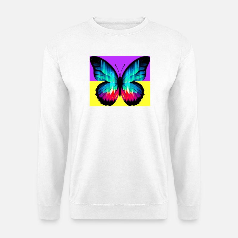 Schmetterling - Unisex Pullover - Weiß