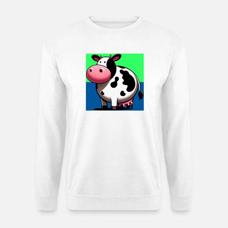 Kuh - Unisex Pullover - Weiß