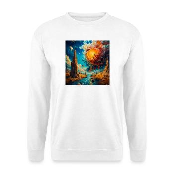 Cité Astrale et Torsion Solaire - Sweat-shirt Unisexe - blanc - Devant