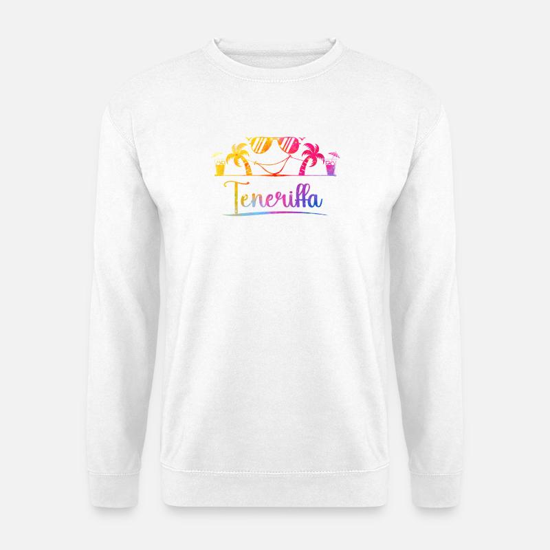 Teneriffa Sonneninsel Rainbow - Unisex Pullover - Weiß