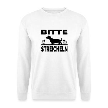 Dackel - Unisex Pullover - Weiß - Vorne