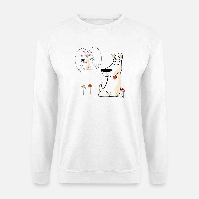 verliebter Hund - Unisex Pullover - Weiß