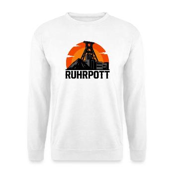Klassisches Ruhrpott Hoodie, Shirt, Tassen Design - Unisex Pullover - Weiß - Vorne