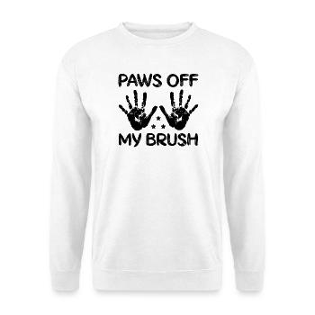 Cool Artist Retire Mon Cadeau de Peintre au Pinceau - Sweat-shirt Unisexe - blanc - Devant