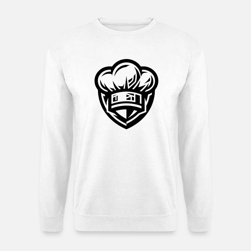 Chef's Hat Icon Cooking - Unisex Sweatshirt - white