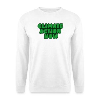 Action climatique dès maintenant - Sweat-shirt Unisexe - blanc - Devant
