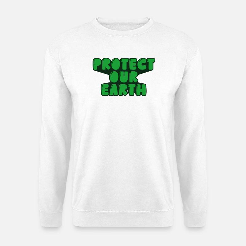 Beschütze unsere Erde - Unisex Pullover - Weiß