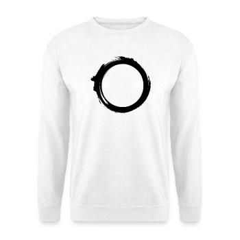 Black Hole Universe Silhouette Minimal Physics - Unisex Sweatshirt - white - Front
