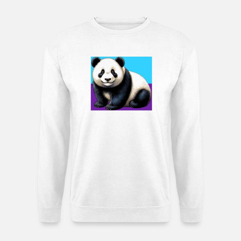 Panda - Unisex Pullover - Weiß